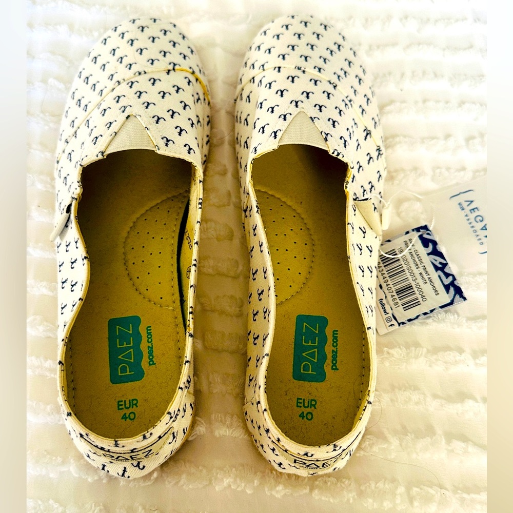 PAEZ anchor print ⚓️ espadrilles size EUR 40 (us 9)
